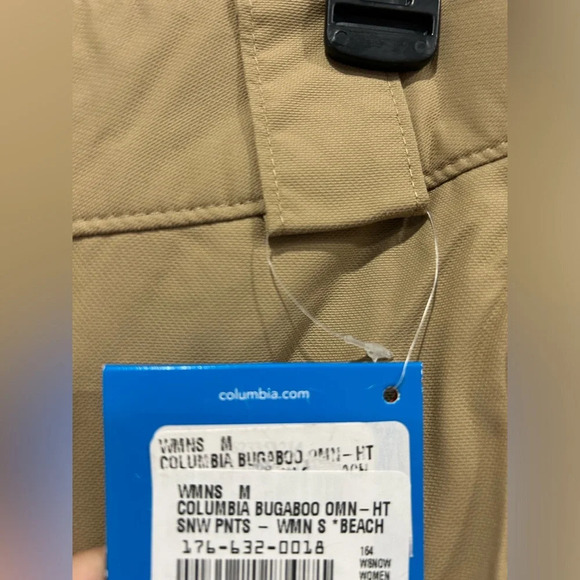 Columbia Women's M Medium Bugaboo Omni-Heat Snow Ski Pants NWT Tan - Picture 5 of 14